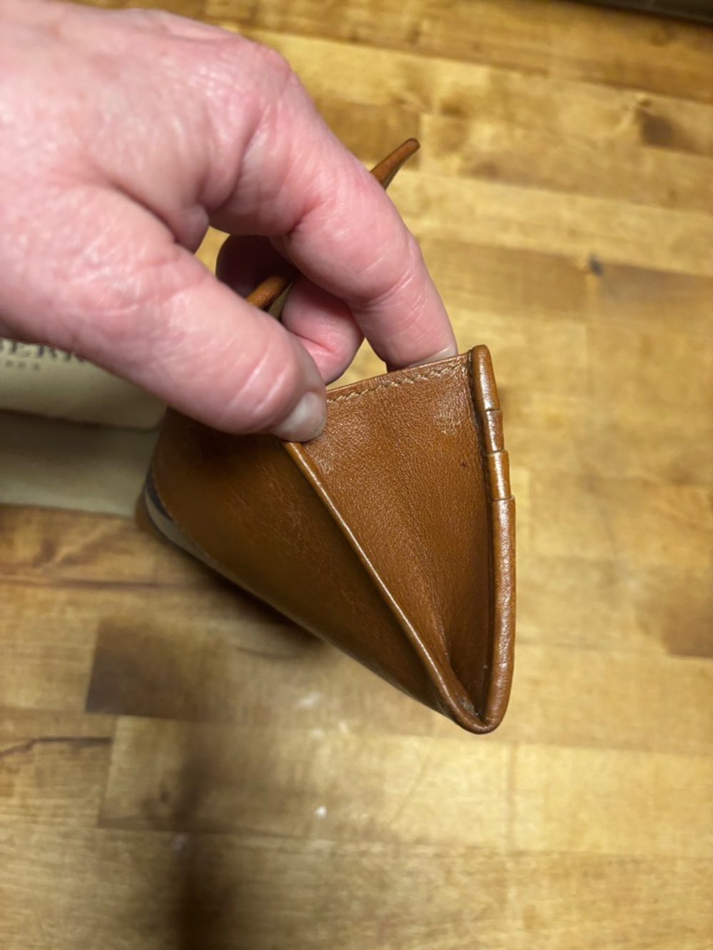 Burberry Tan Brown Leather Continental Wallet   DustBag included - Picture 8 of 15